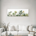 Tropics and jungle tropical plants illustration on white background