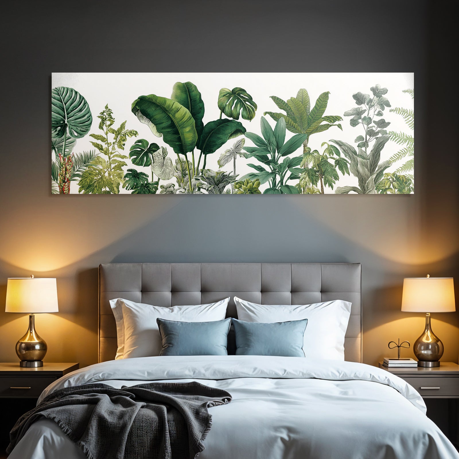 Tropics and Jungle Tropical Plant Diversity Artistic Illustration