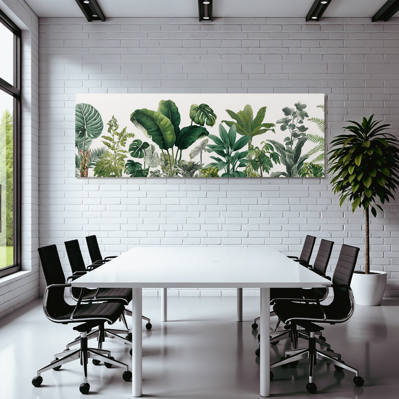 Tropics and Jungle Tropical Plant Diversity Artistic Illustration