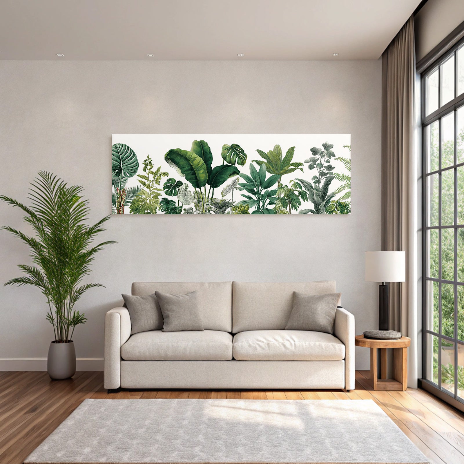 Tropics and Jungle Tropical Plant Diversity Artistic Illustration