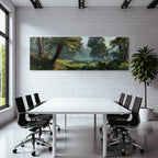 Tropics and Jungle Tropical Forest with Ferns and Dense Vegetation Spring Morning Mood