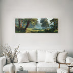 Tropics and Jungle Tropical Forest with Ferns and Dense Vegetation Spring Morning Mood
