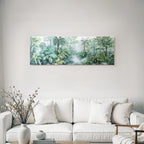 Tropics and Jungle Tropical Forest with Fog and Following Depth