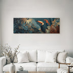 Tropics and Jungle Two Toucans Surrounded by Tropical Foliage Stylized Artwork