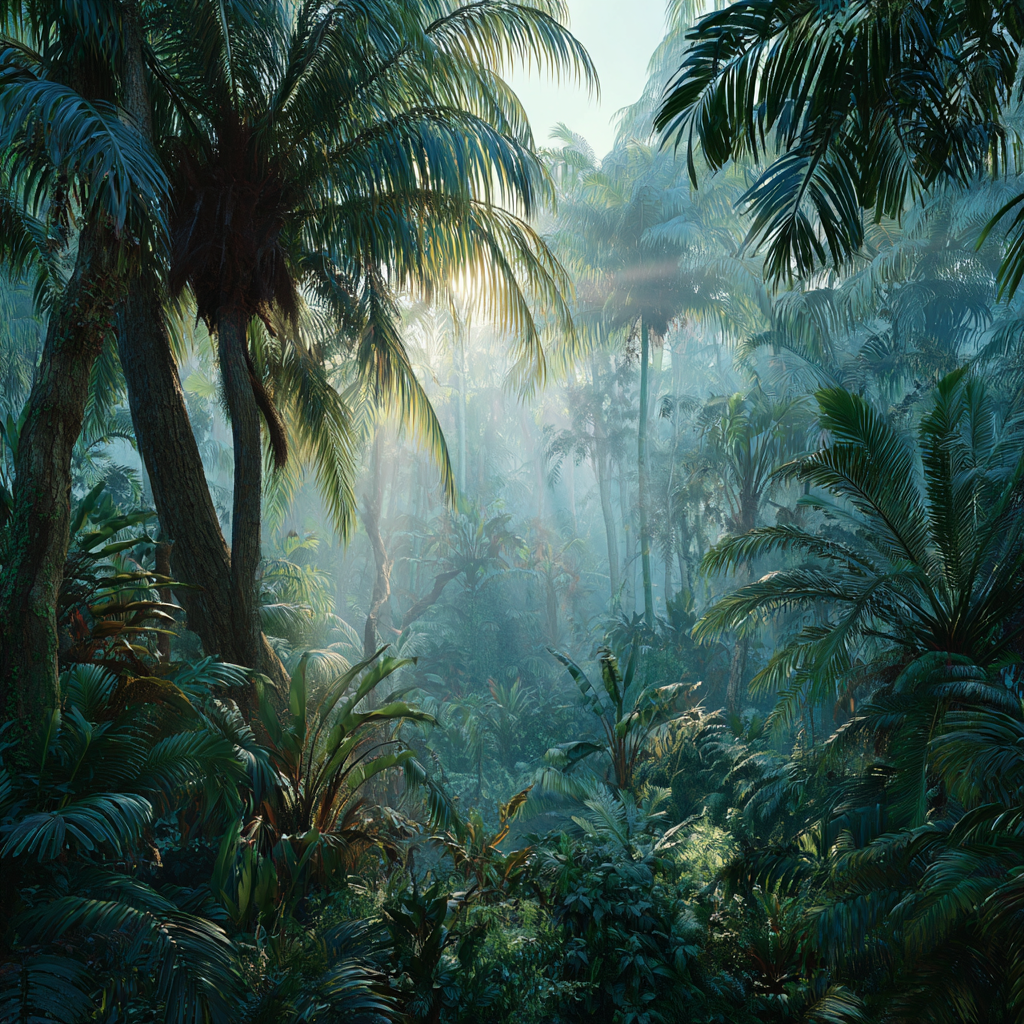 Tropen Und Dschungel Lush Dense Jungle Oder Regenwald Szene | Tropen und Dschungel | Landschaften