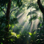 Tropen Und Dschungel Lush Regenwald Szenen Mit Sonnenschein Und Dichter Vegetation | Tropen und Dschungel | Landschaften