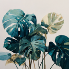 Tropen Und Dschungel Tropische Blätter Monstera Botanische Illustration | Tropen und Dschungel | Landschaften
