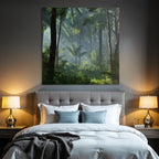 Tropics and Jungle Dense Area Flor Tropical Forest With Light Flooding
