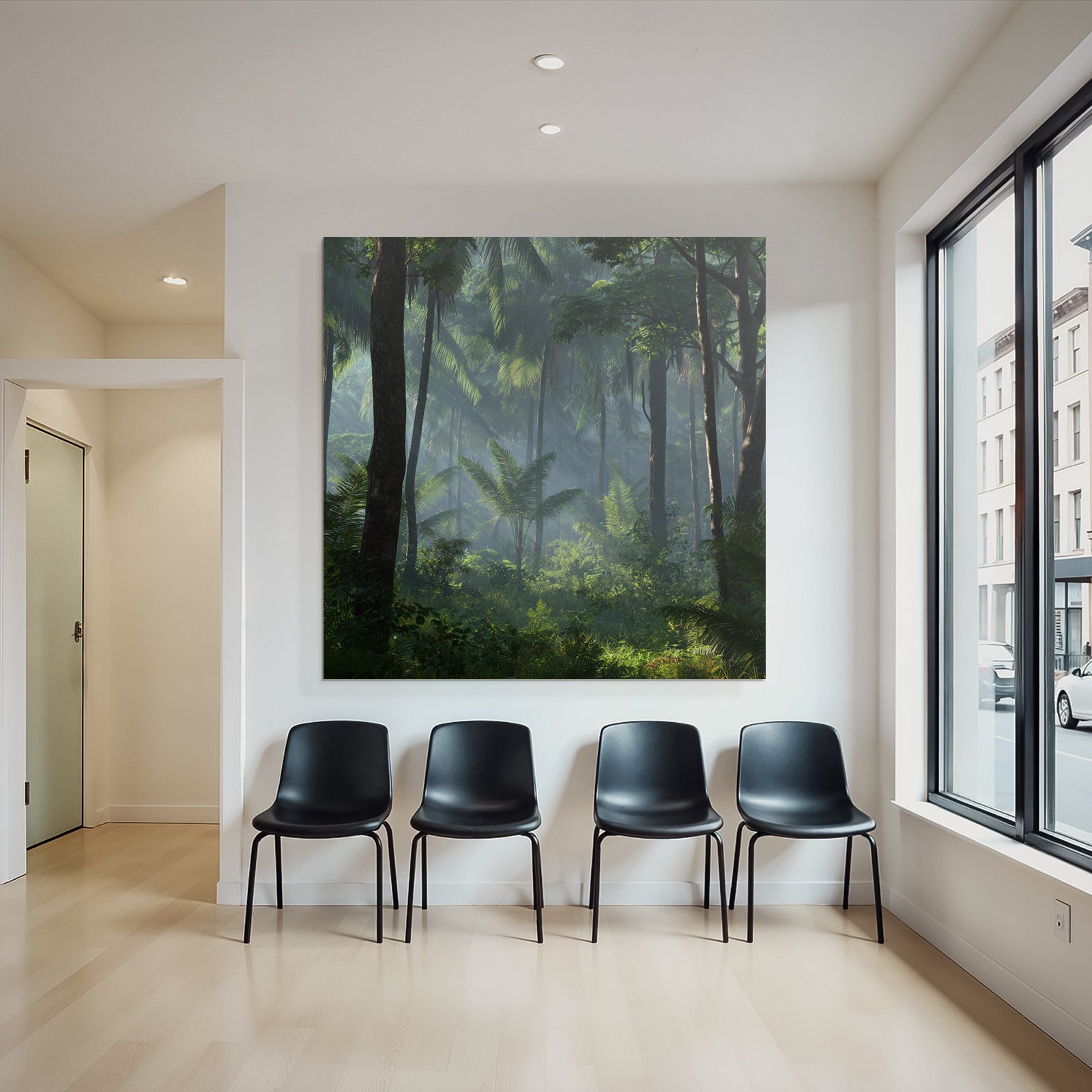 Tropics and Jungle Dense Area Flor Tropical Forest With Light Flooding
