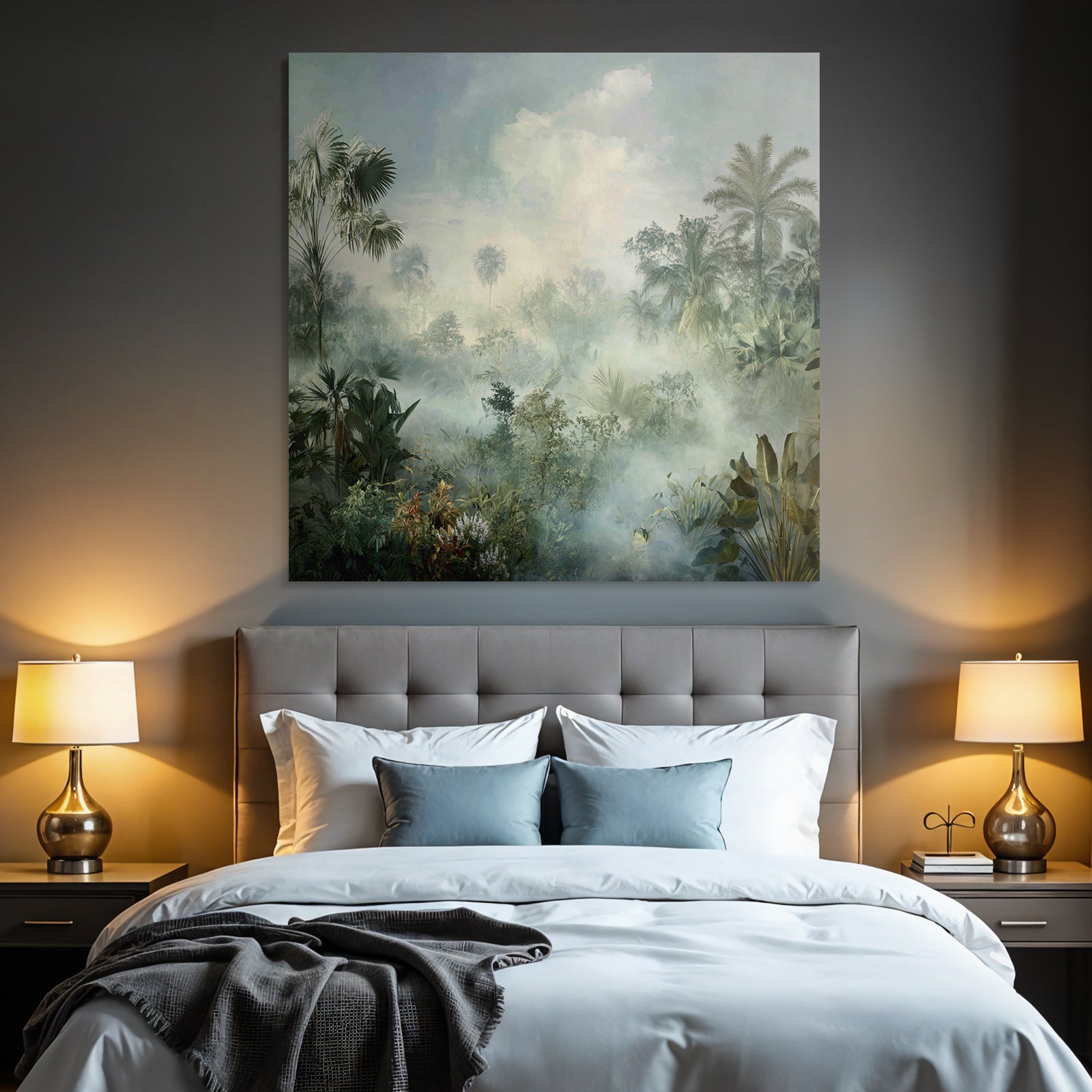 Tropics and Jungle Peaceful Misty Landscape Tropical Forest