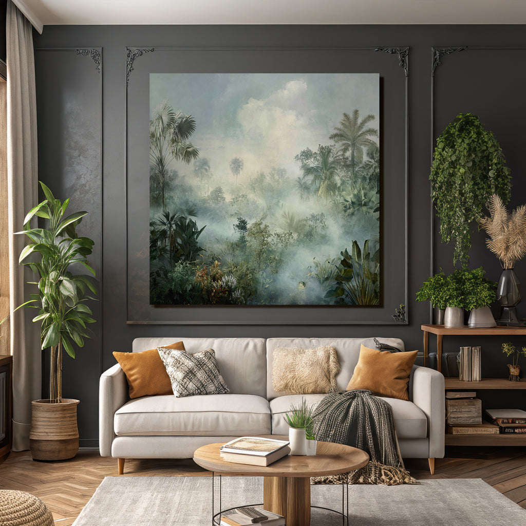 Tropics and Jungle Peaceful Misty Landscape Tropical Forest