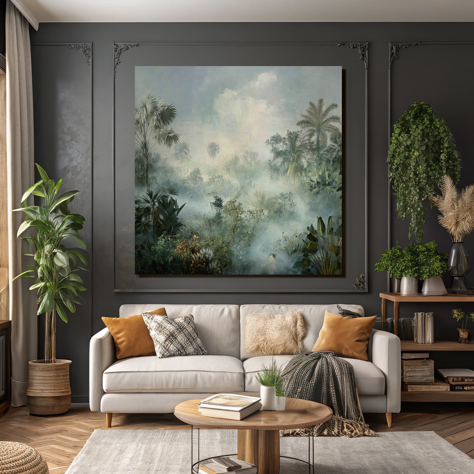 Tropics and Jungle Peaceful Misty Landscape Tropical Forest