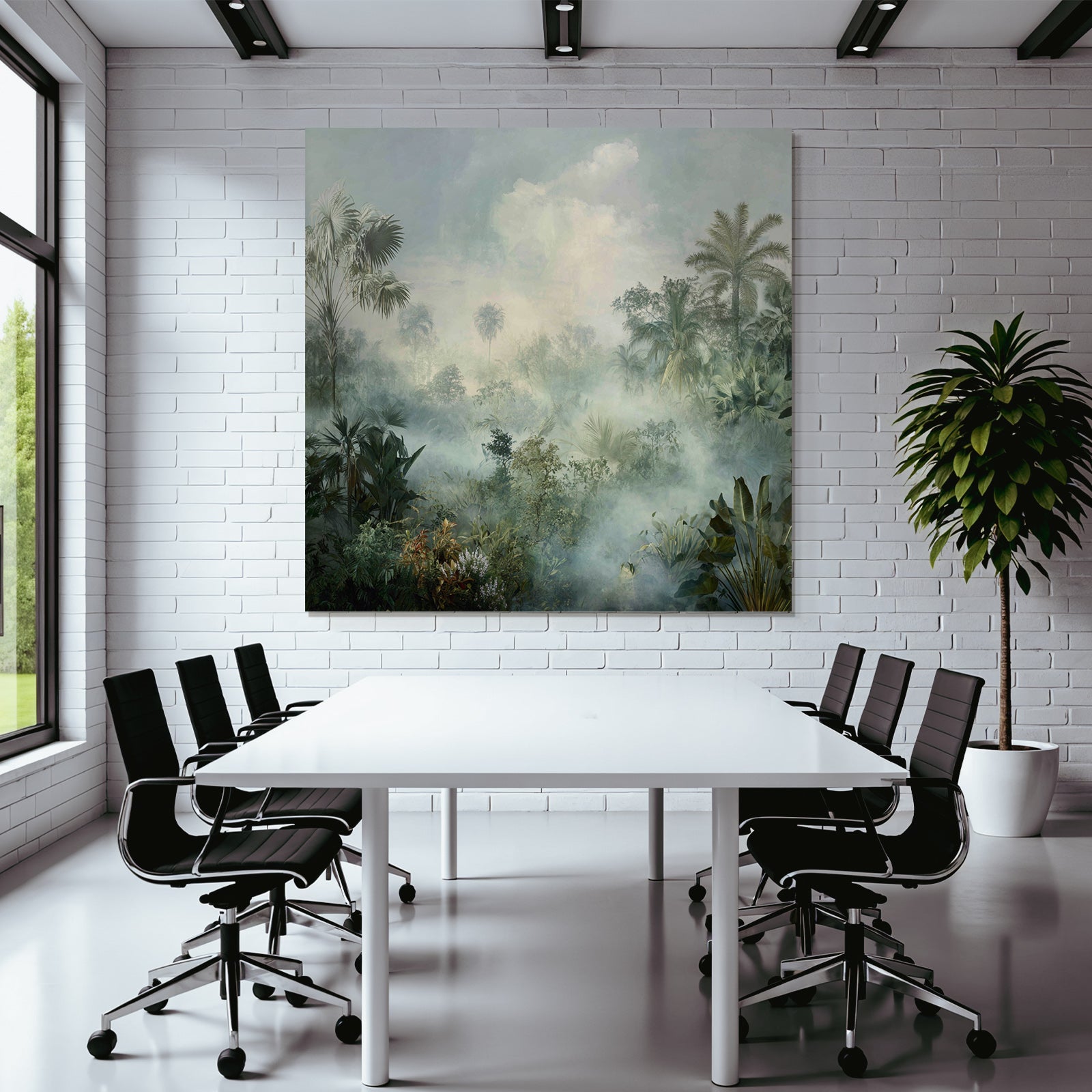 Tropics and Jungle Peaceful Misty Landscape Tropical Forest