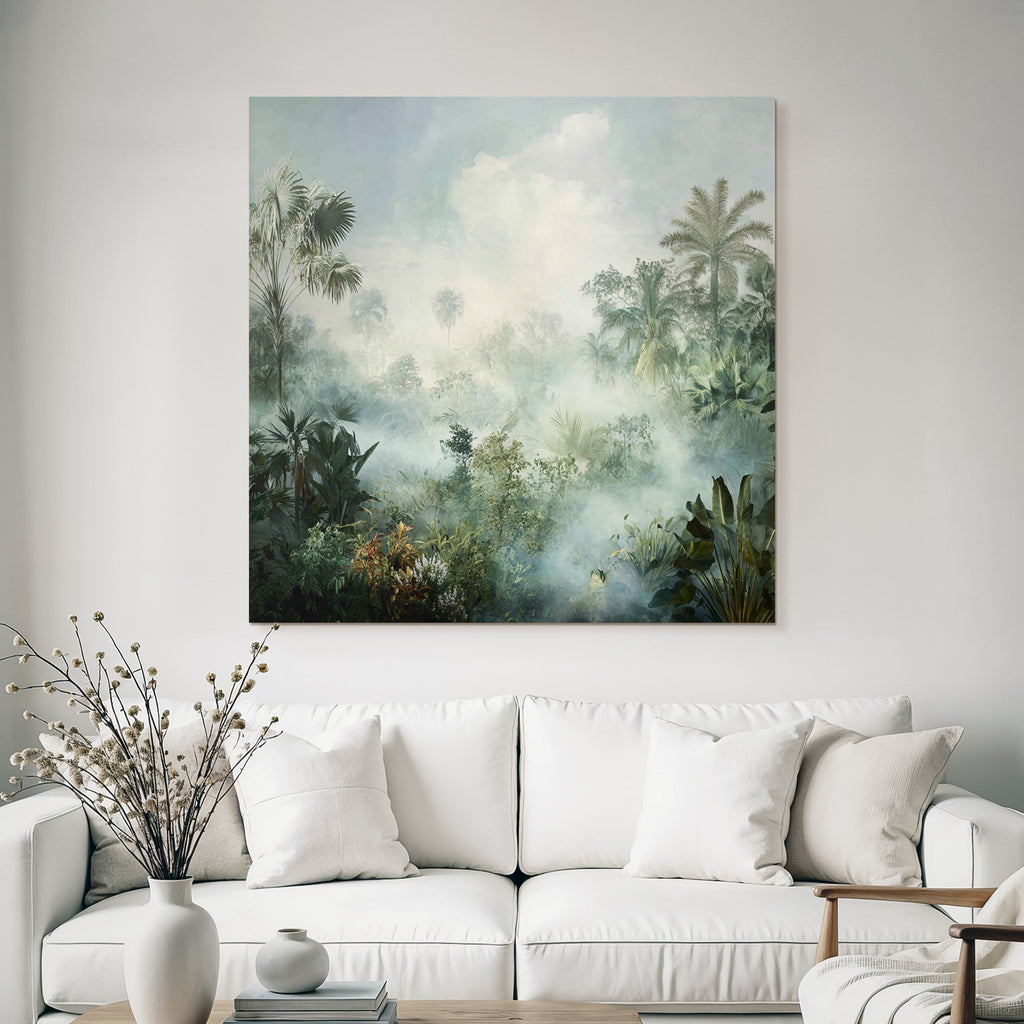 Tropics and Jungle Peaceful Misty Landscape Tropical Forest
