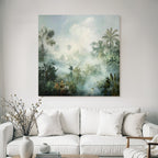 Tropics and Jungle Peaceful Misty Landscape Tropical Forest