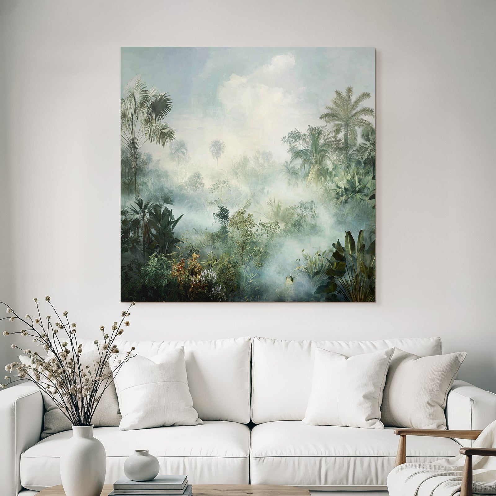 Tropics and Jungle Peaceful Misty Landscape Tropical Forest