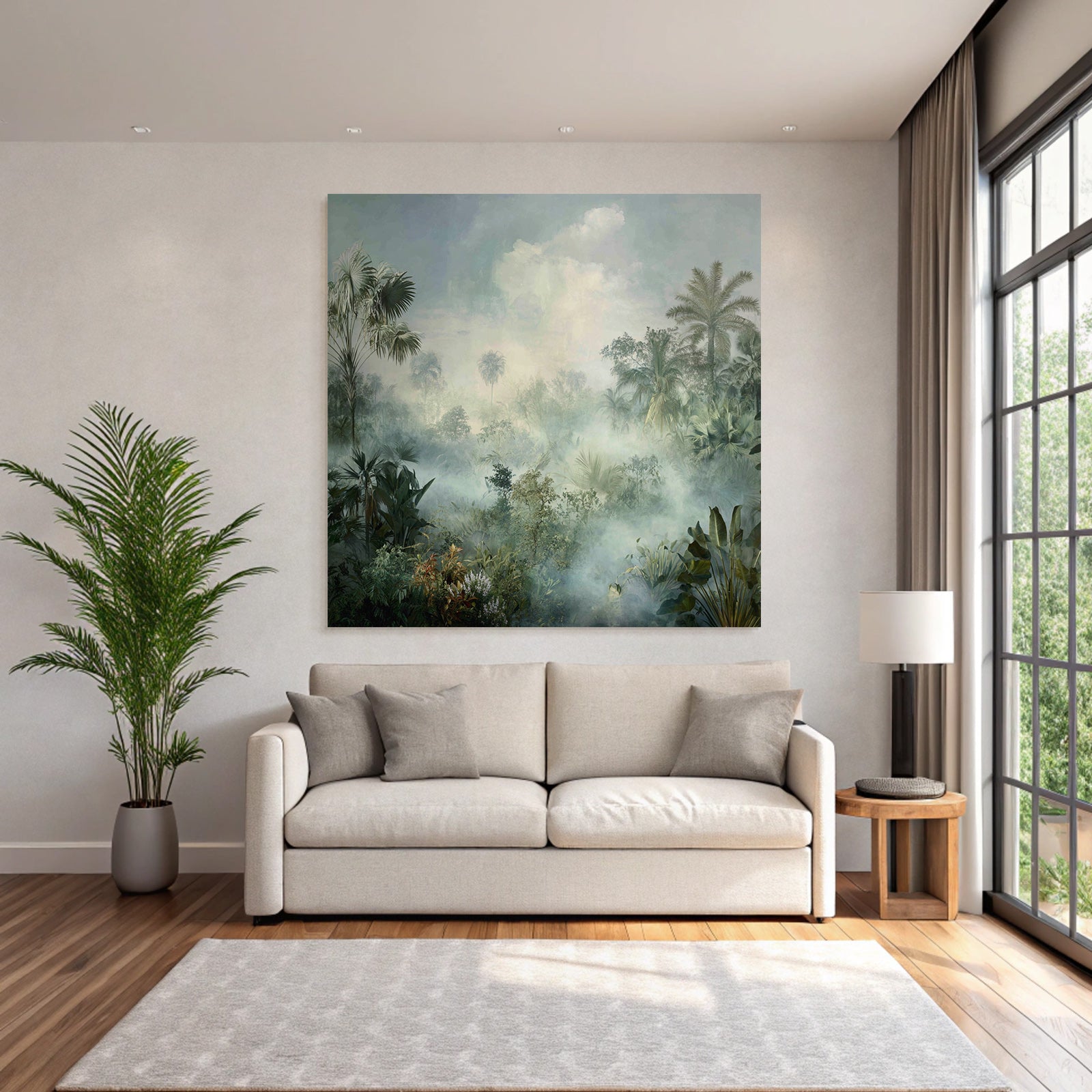 Tropics and Jungle Peaceful Misty Landscape Tropical Forest