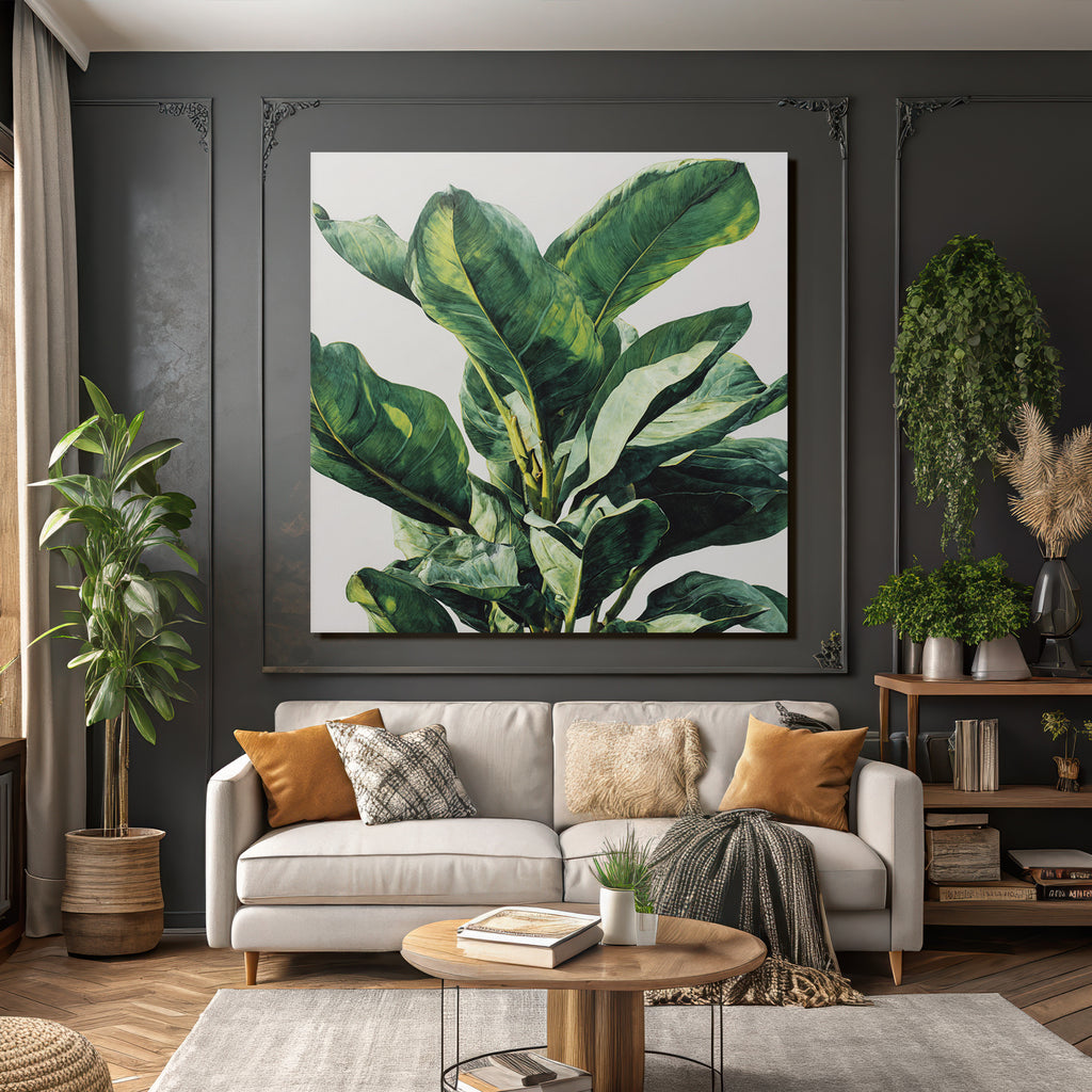 Tropics and Jungle Green Leaves Tropical Plant