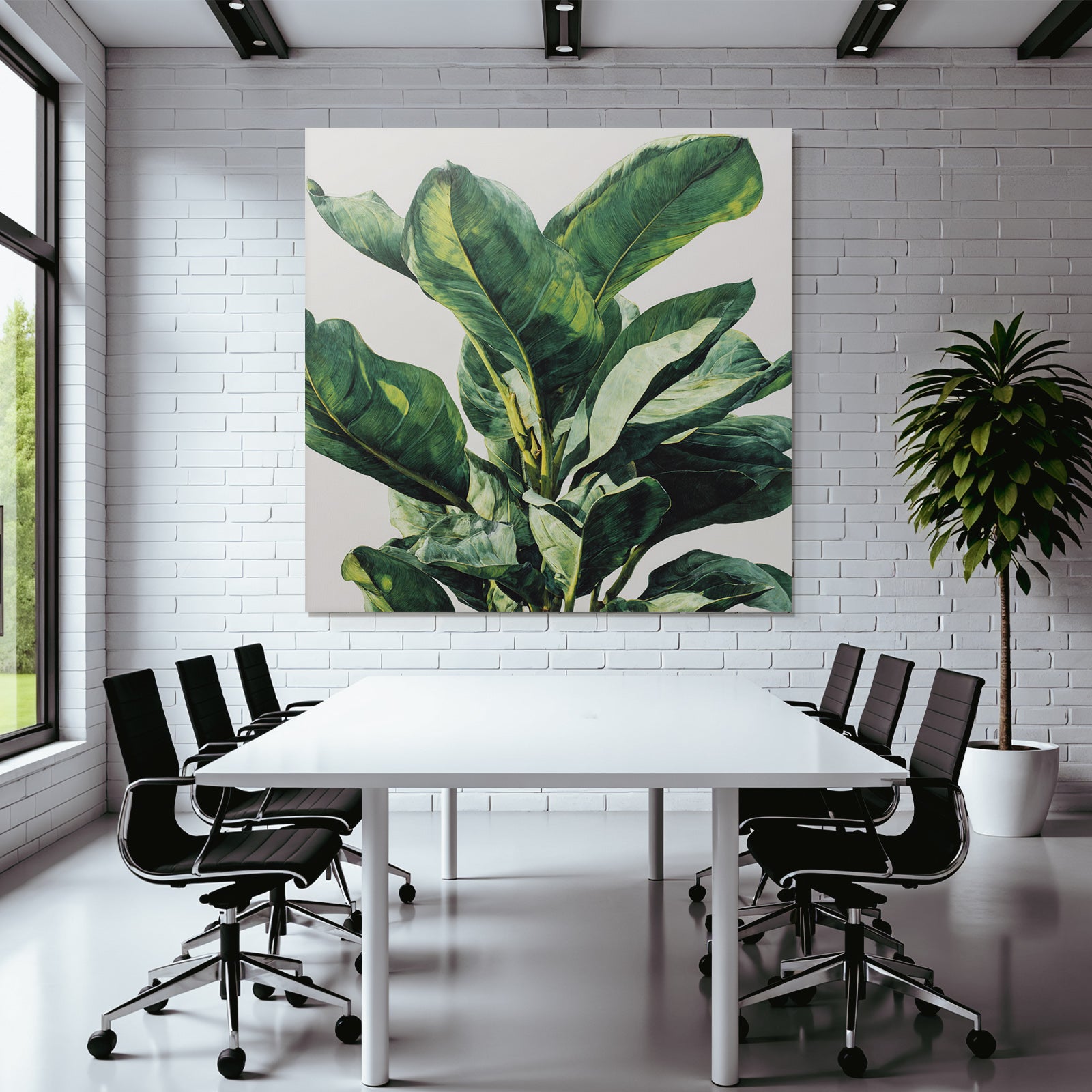 Tropics and Jungle Green Leaves Tropical Plant
