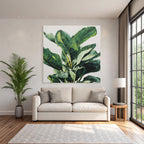 Tropics and Jungle Green Leaves Tropical Plant