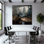 Tropic and Jungle Artist Workspace with Nature and Mountain Views