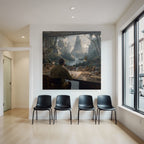 Tropic and Jungle Artist Workspace with Nature and Mountain Views