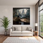 Tropic and Jungle Artist Workspace with Nature and Mountain Views