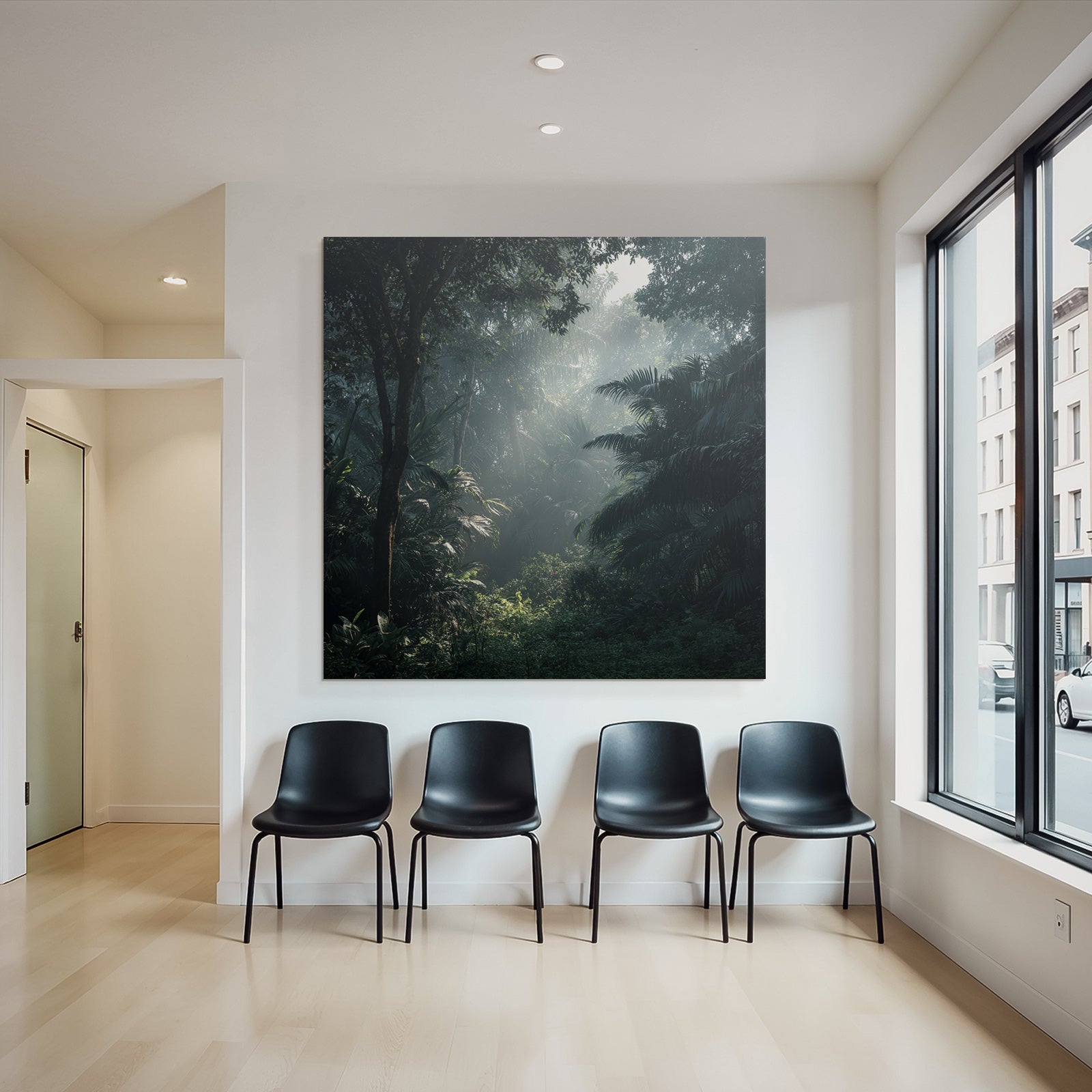 Tropics And Jungle Lush Dense Forest With Mystical Fog And Light Play Germany