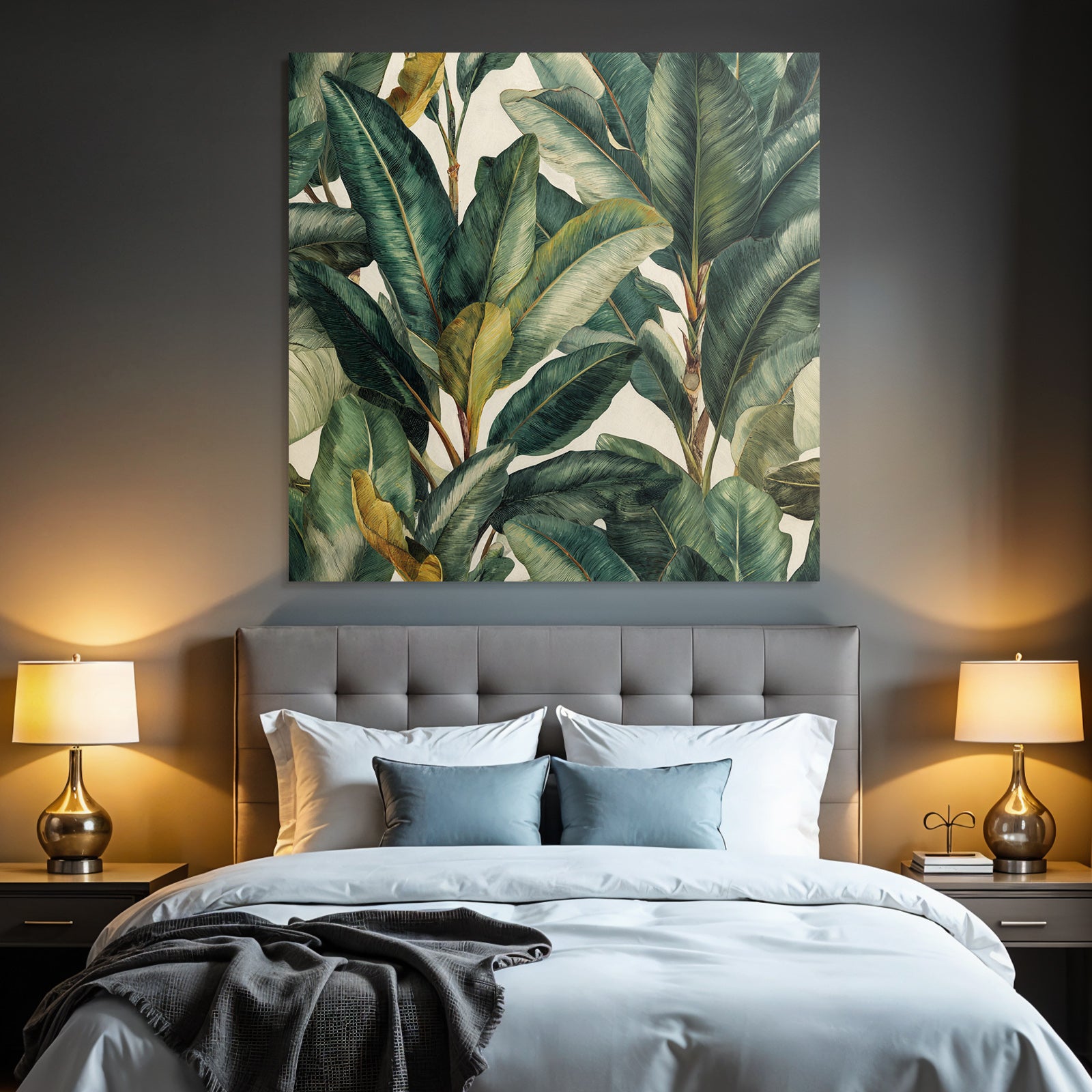 Tropics and Jungle Lush Green Leaves Tropical Plant