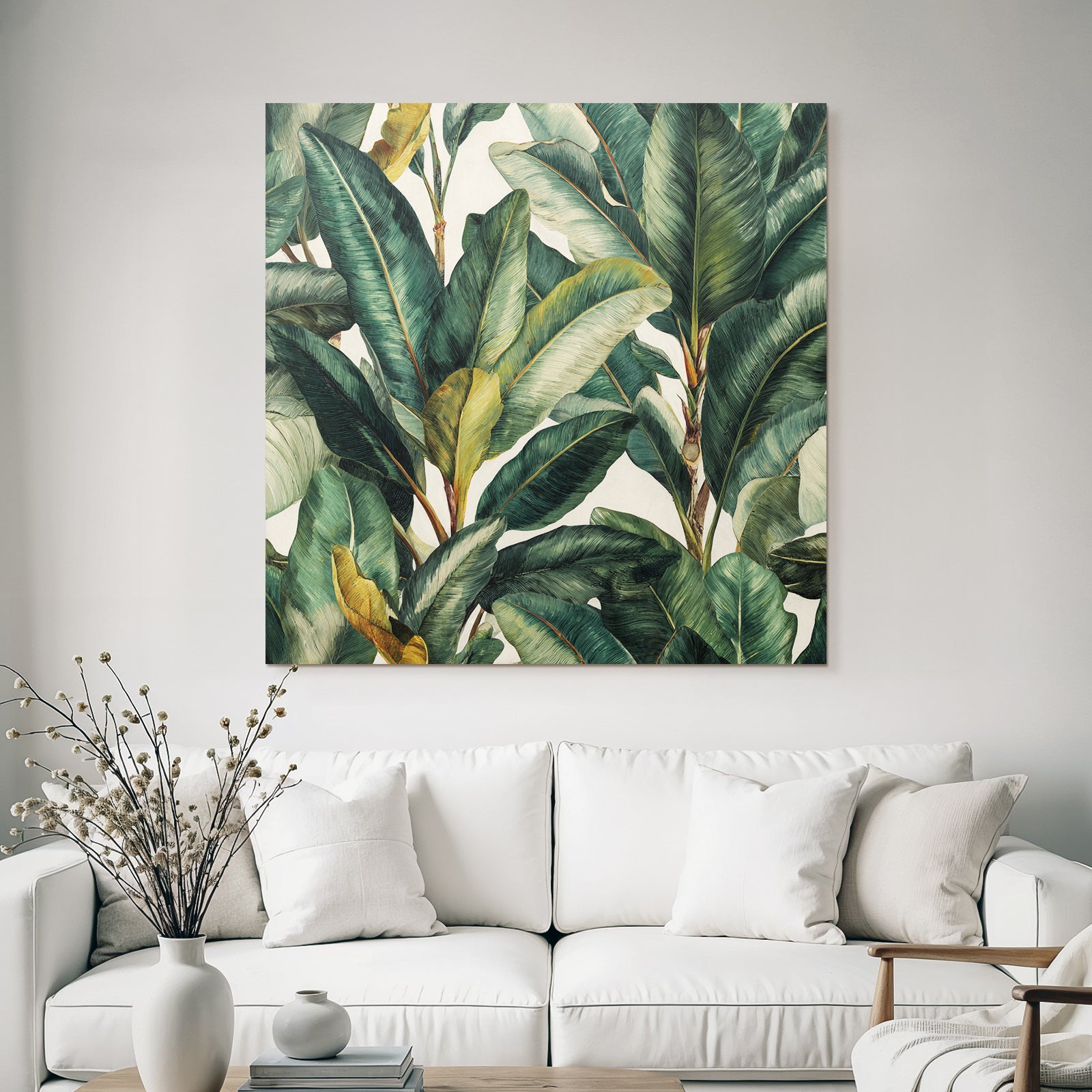 Tropics and Jungle Lush Green Leaves Tropical Plant