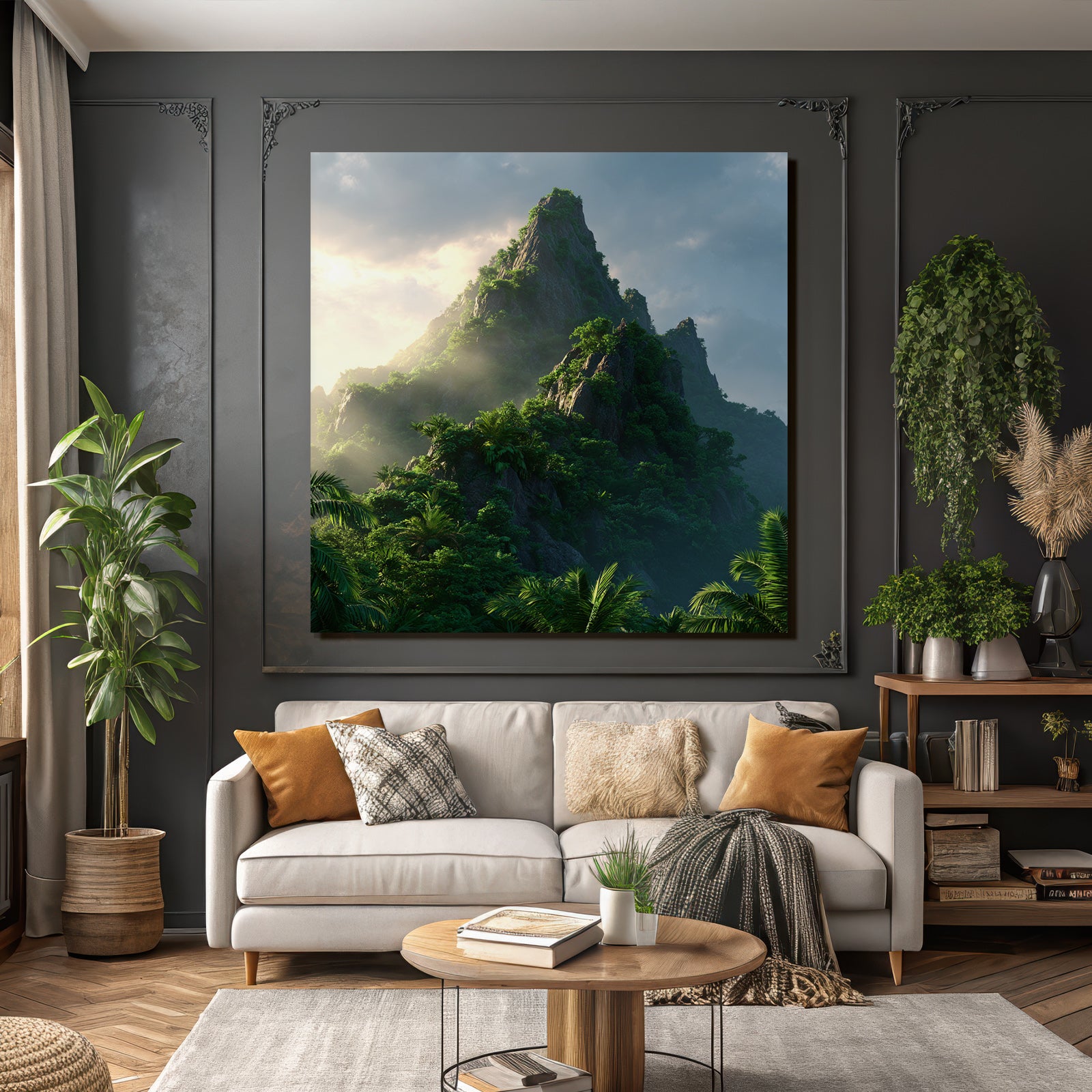 Tropics and Jungle Lush Mountainous Landscape Dawn Dusk Tropical Subtropical