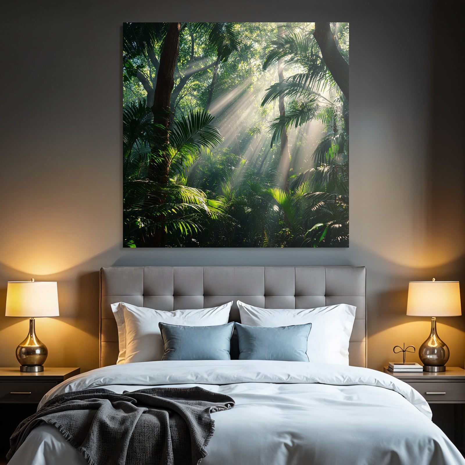 Tropics and Jungle Lush rainforest scenes with sunshine and dense vegetation
