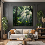 Tropics and Jungle Lush rainforest scenes with sunshine and dense vegetation