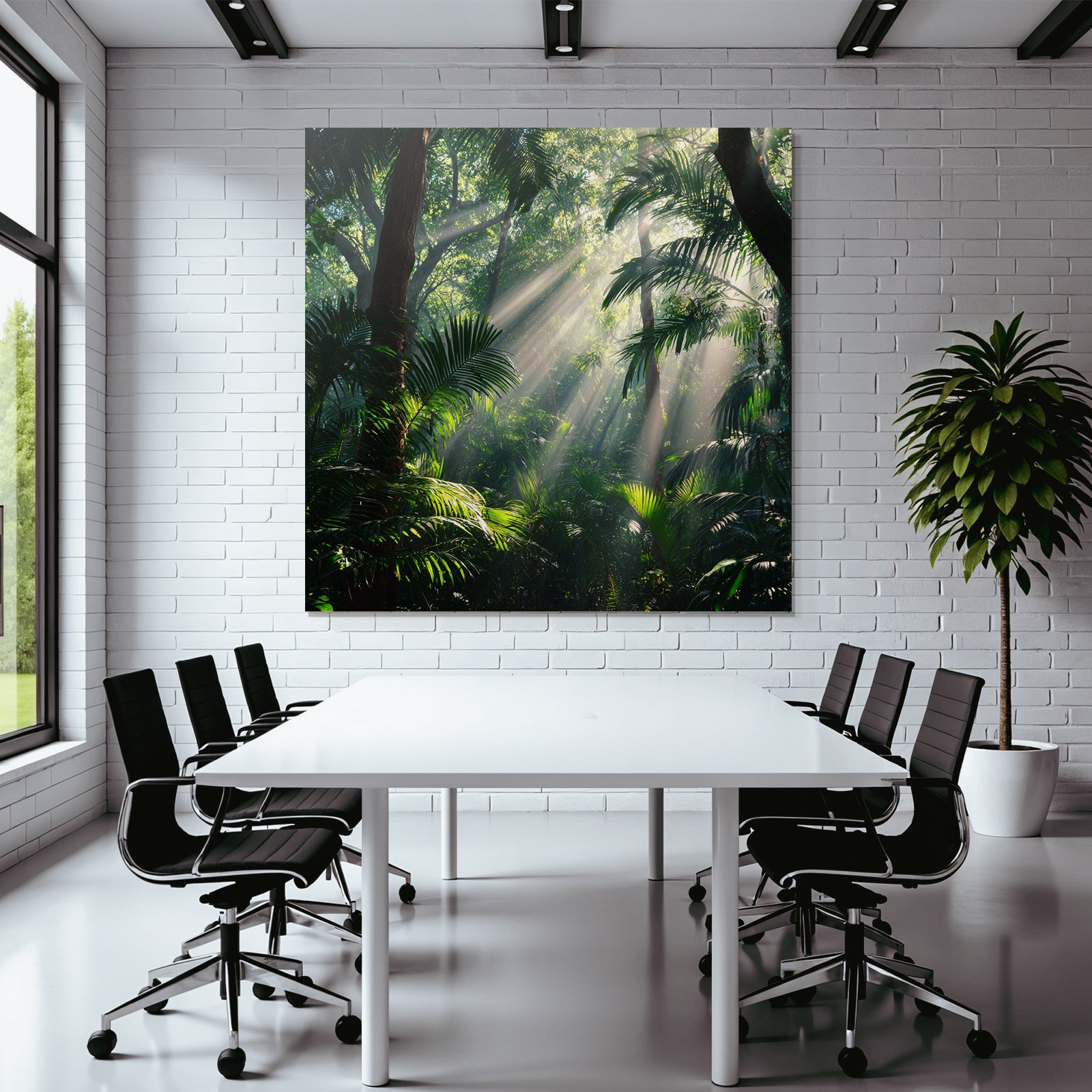 Tropics and Jungle Lush rainforest scenes with sunshine and dense vegetation