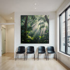 Tropics and Jungle Lush rainforest scenes with sunshine and dense vegetation