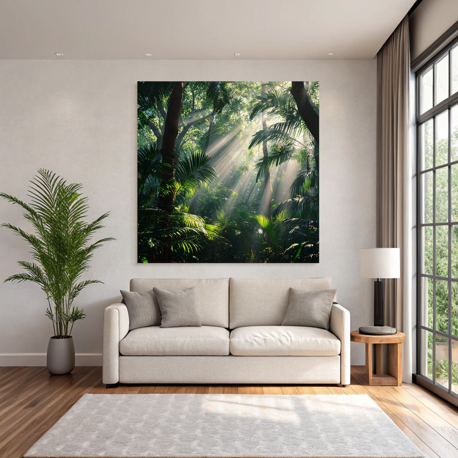 Tropics and Jungle Lush rainforest scenes with sunshine and dense vegetation
