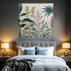 Tropics and Jungle Plants and Flowers Art Illustration Botanical Elements