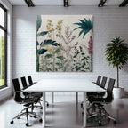 Tropics and Jungle Plants and Flowers Art Illustration Botanical Elements