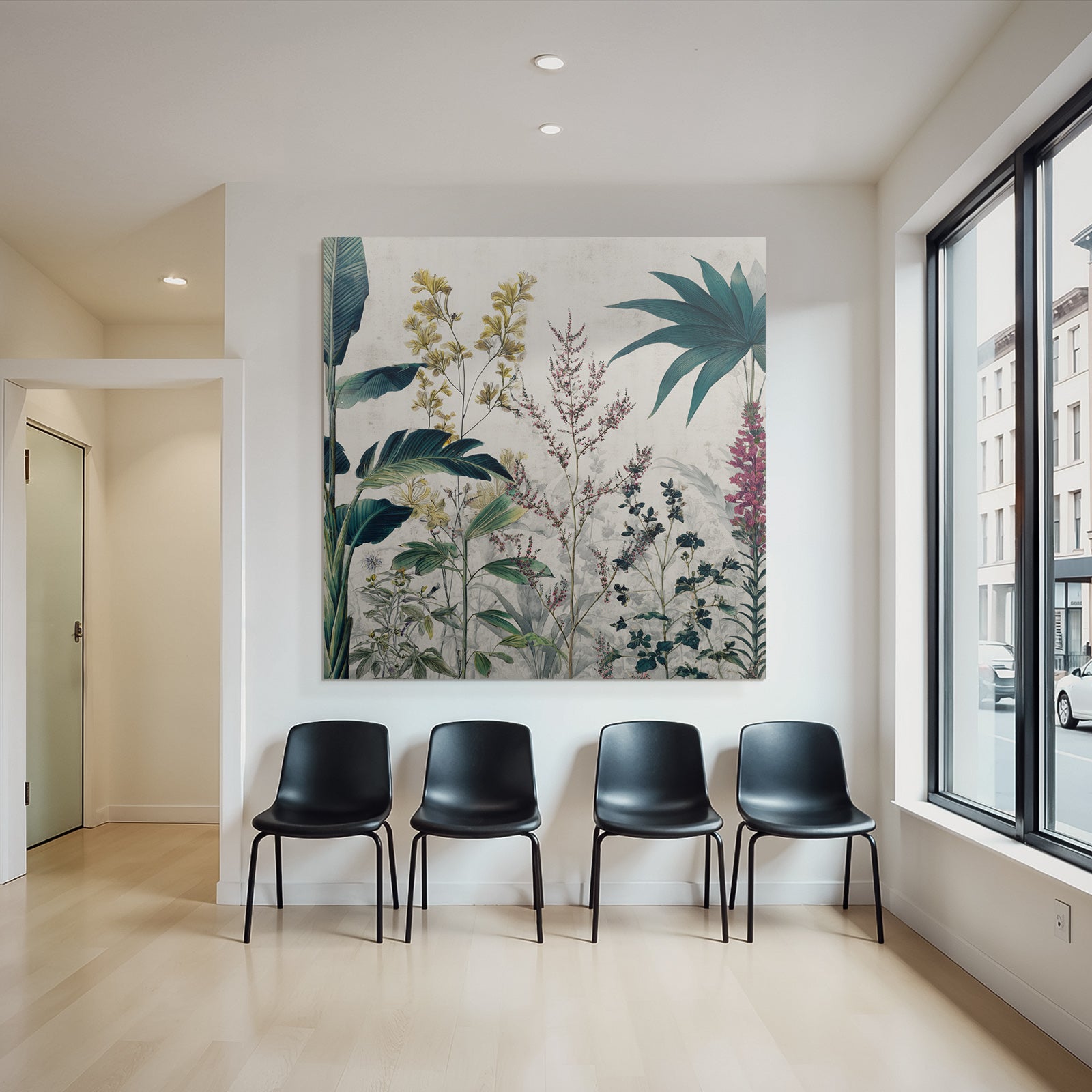 Tropics and Jungle Plants and Flowers Art Illustration Botanical Elements