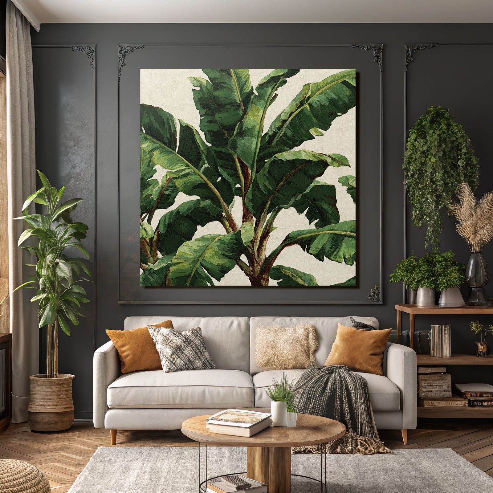 Tropics and Jungles Rich Green Developments of Tropical Plants