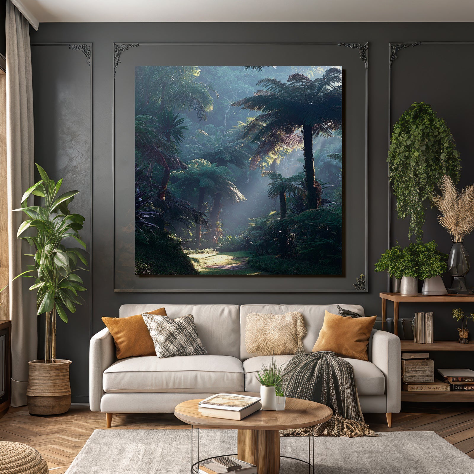 Tropics and Jungle Tranquil Forest Scene Tropical Subtropical Morning Sun