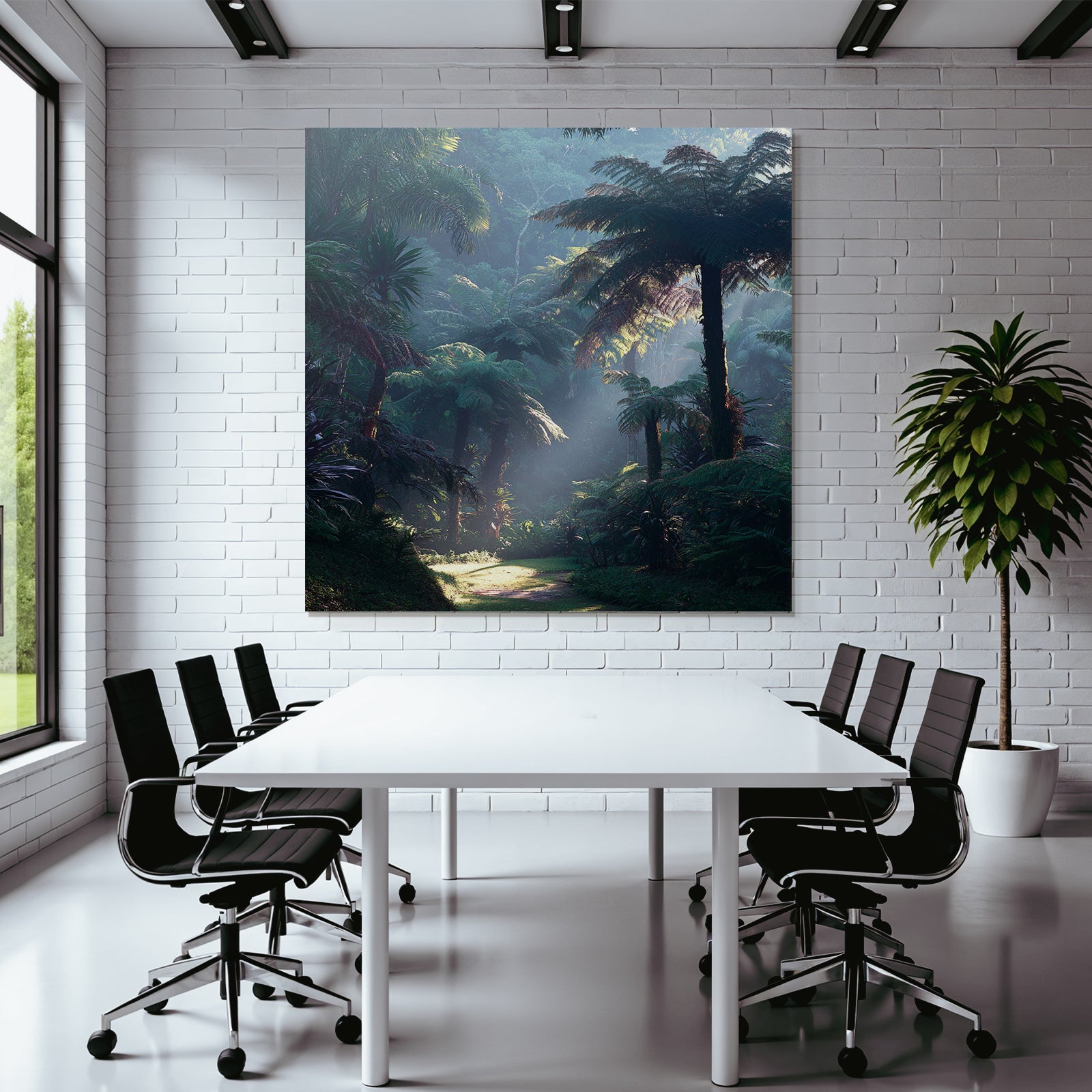 Tropics and Jungle Tranquil Forest Scene Tropical Subtropical Morning Sun