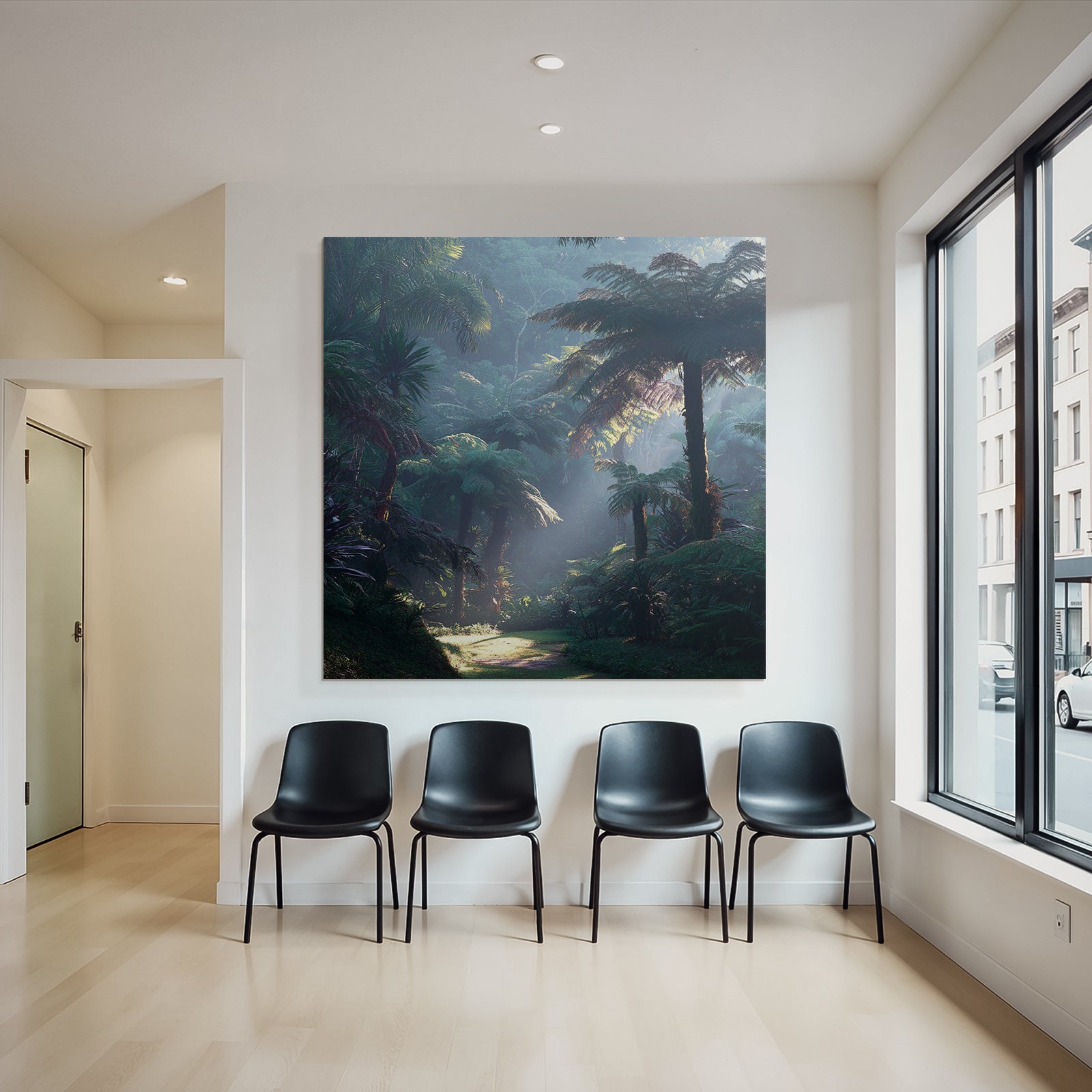 Tropics and Jungle Tranquil Forest Scene Tropical Subtropical Morning Sun