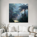 Tropics and Jungle Tranquil Forest Scene Tropical Subtropical Morning Sun