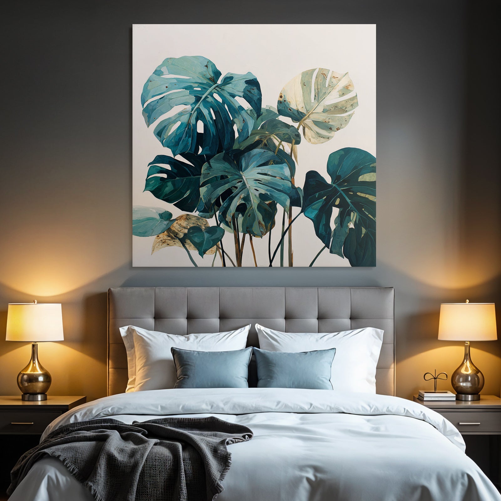 Tropics and Jungle Tropical Leaves Monstera Botanical Illustration