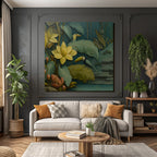 Tropics and Jungle Tropical Vibrant Foils Flowers Toucan Fauna