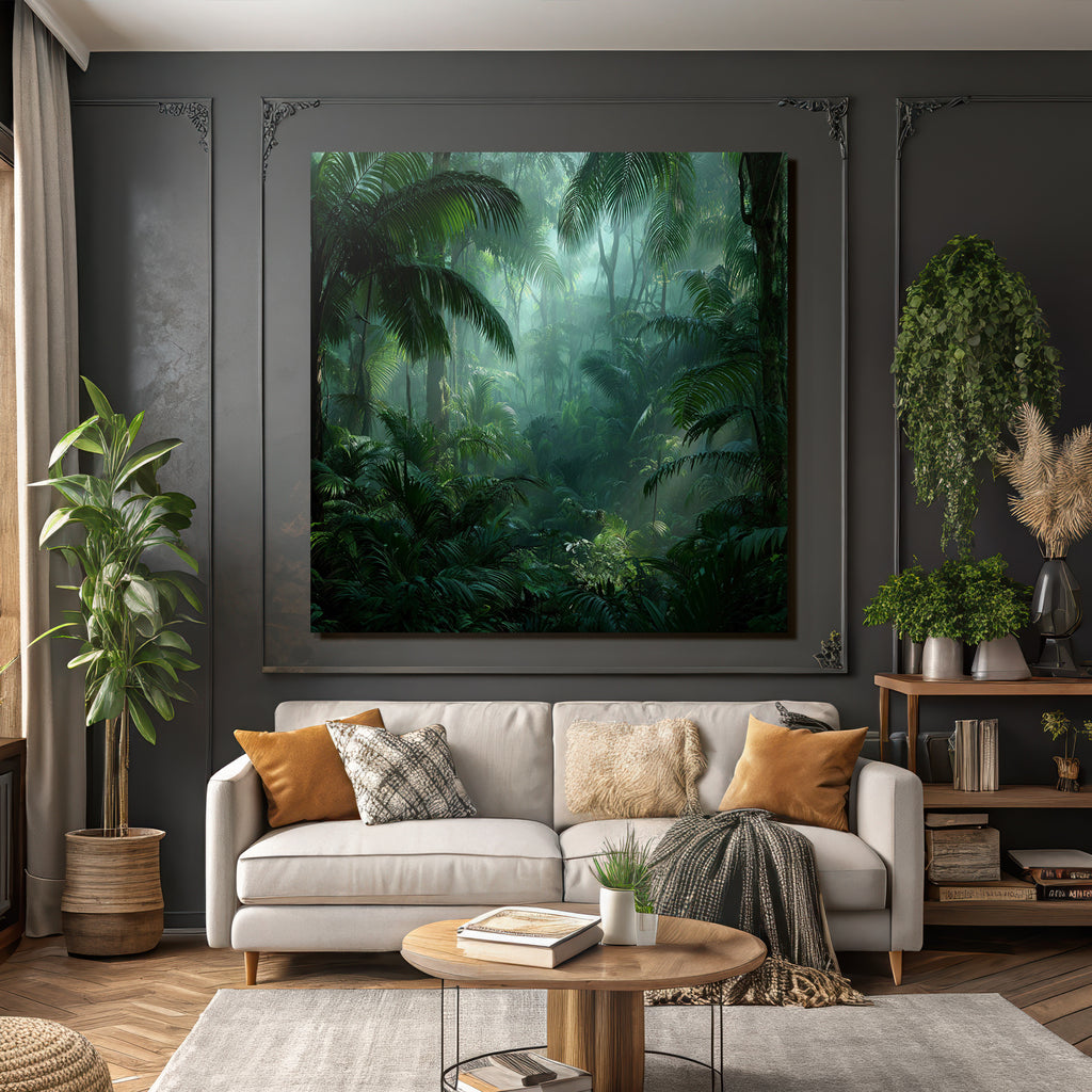 Tropics and Jungle Tropical Rainforest with Mist and Lots of Fauna and Flora