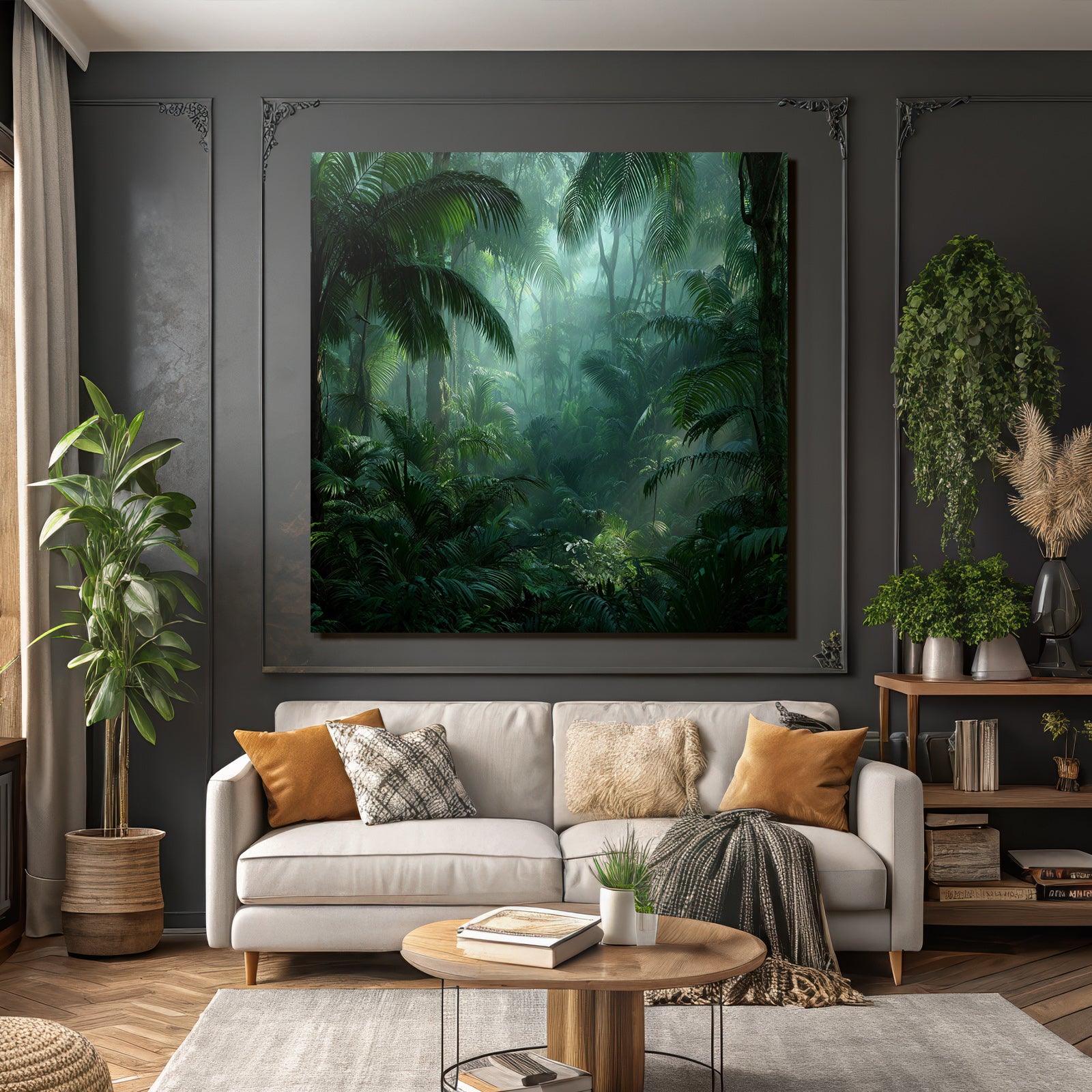 Tropics and Jungle Tropical Rainforest with Mist and Lots of Fauna and Flora