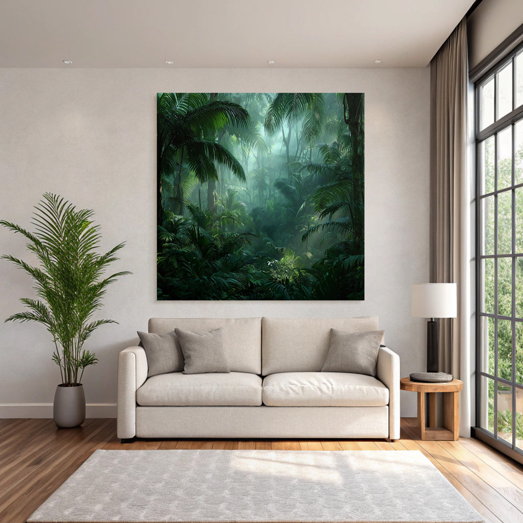 Tropics and Jungle Tropical Rainforest with Mist and Lots of Fauna and Flora