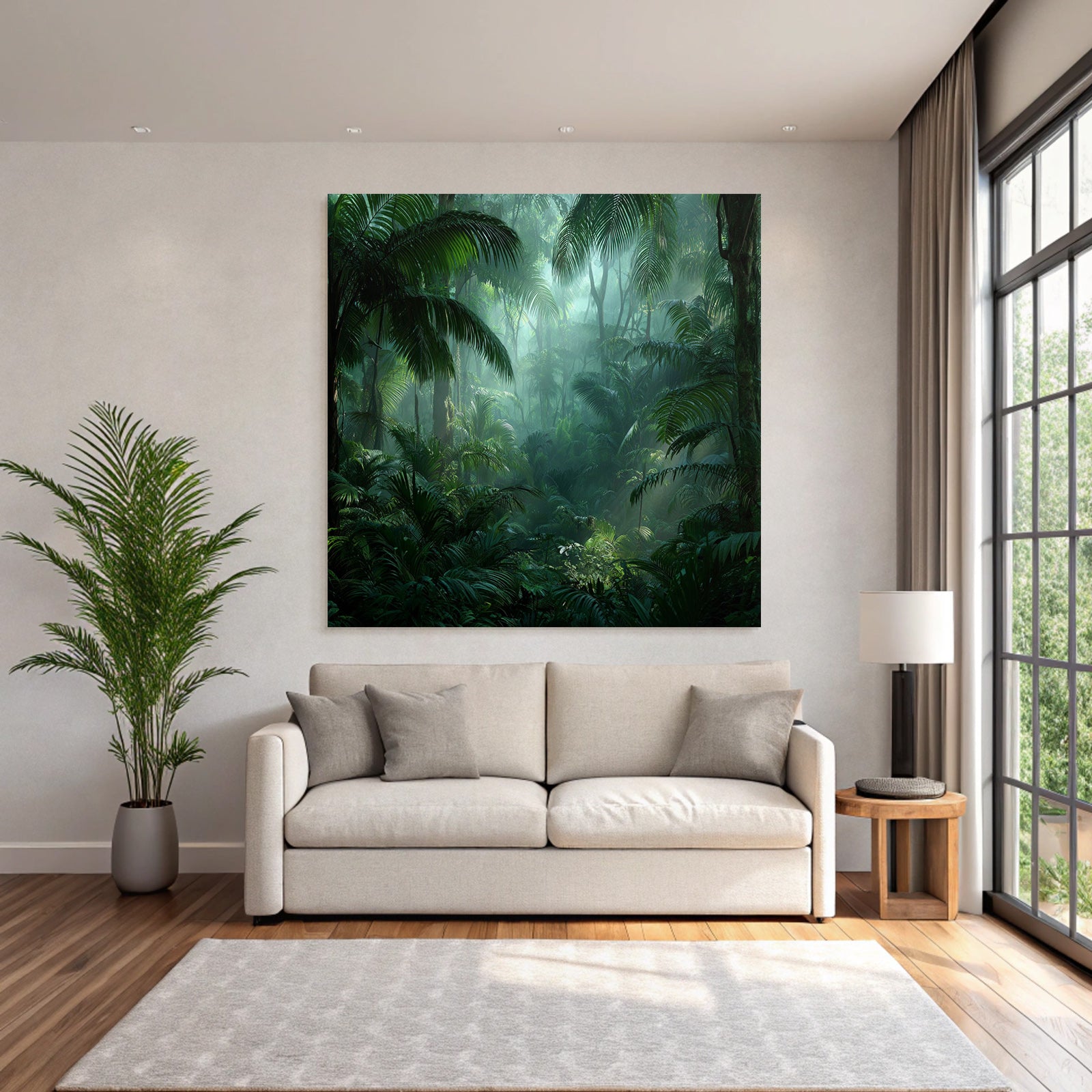 Tropics and Jungle Tropical Rainforest with Mist and Lots of Fauna and Flora
